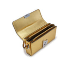 MARY BAG MICRO SOFT METALLIC GOLD
