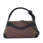 MELINA CROSSBODY CANVAS CACAO/BLACK