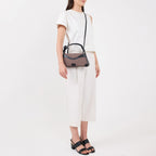 MELINA CROSSBODY CANVAS CACAO/BLACK