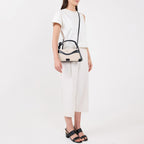 MELINA CROSSBODY CANVAS SAND/BLACK