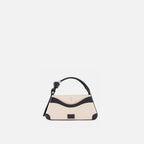 MELINA CROSSBODY CANVAS SAND/BLACK