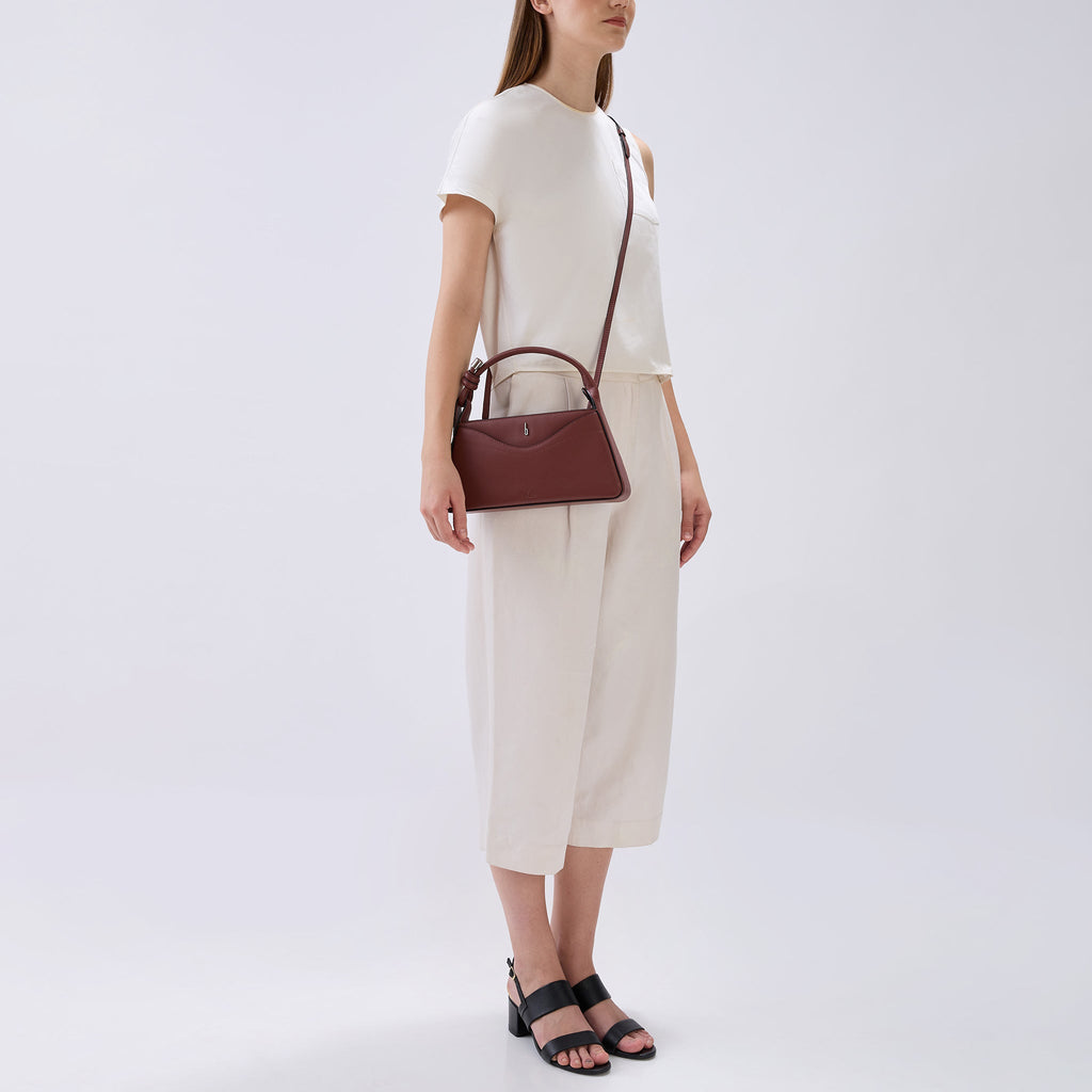 MELINA CROSSBODY NAPPA BRICK