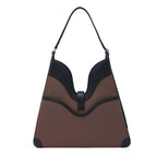 MELINA SHOULDER BAG CANVAS CACAO/BLACK