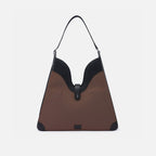 MELINA SHOULDER BAG CANVAS CACAO/BLACK