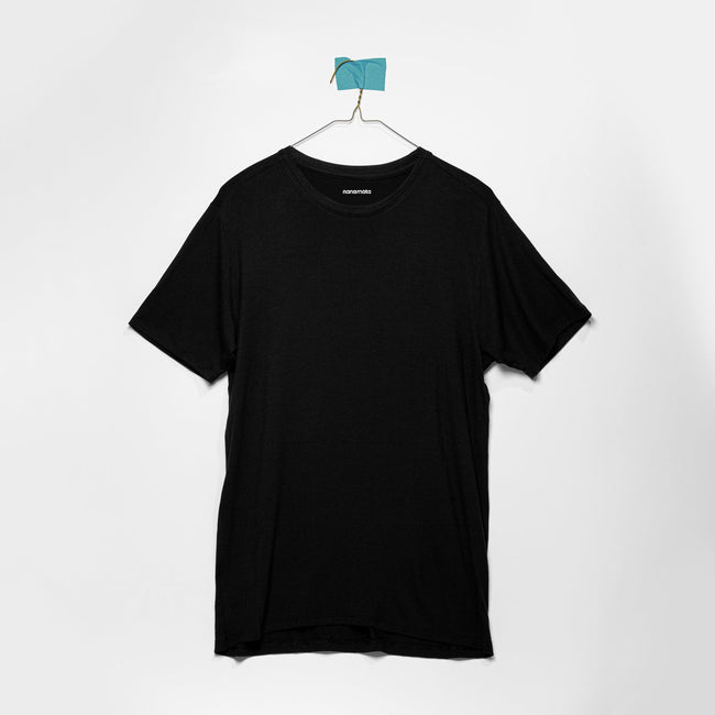 'THE SOFTEST TEE' MENS FITTED SHORT-SLEEVE BLACK Hover Image