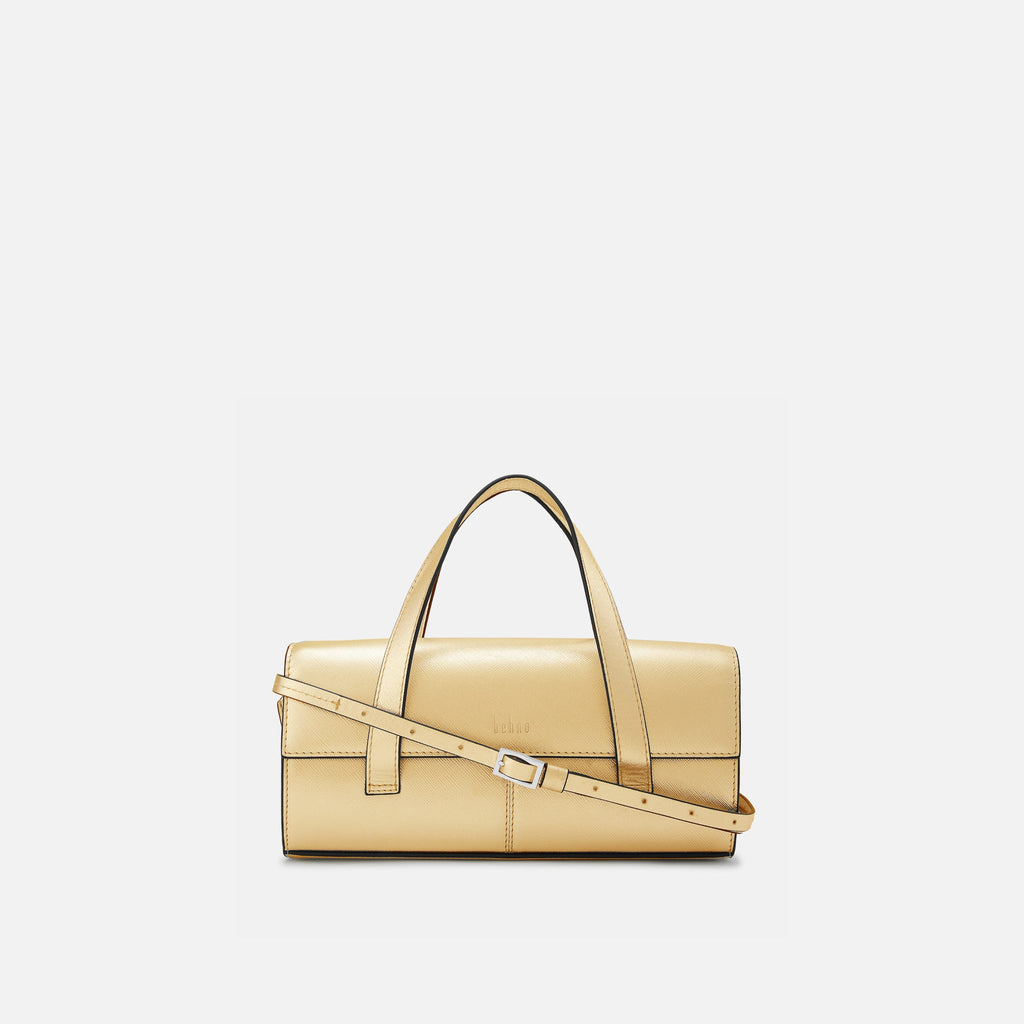 MICHELLE MINI CROSSBODY METALLIC GOLD