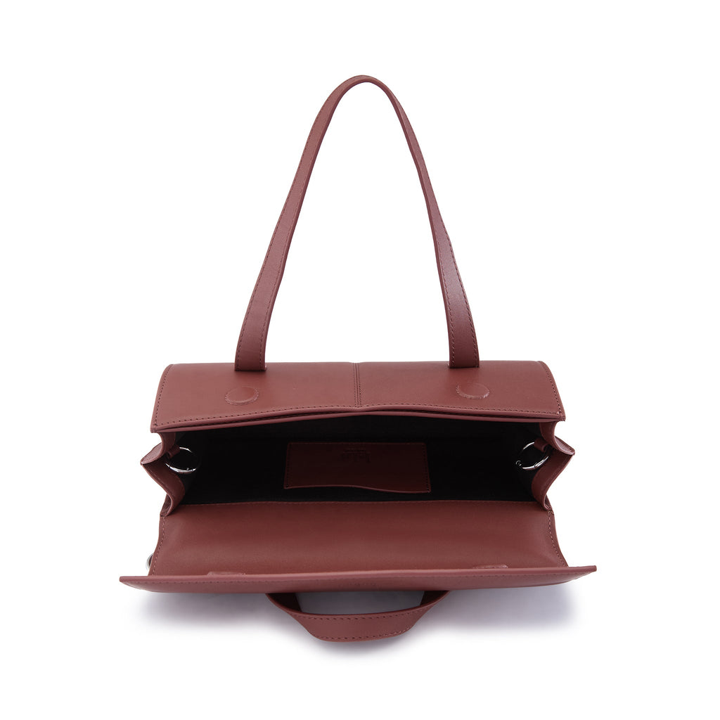 MICHELLE MINI CROSSBODY NAPPA BRICK