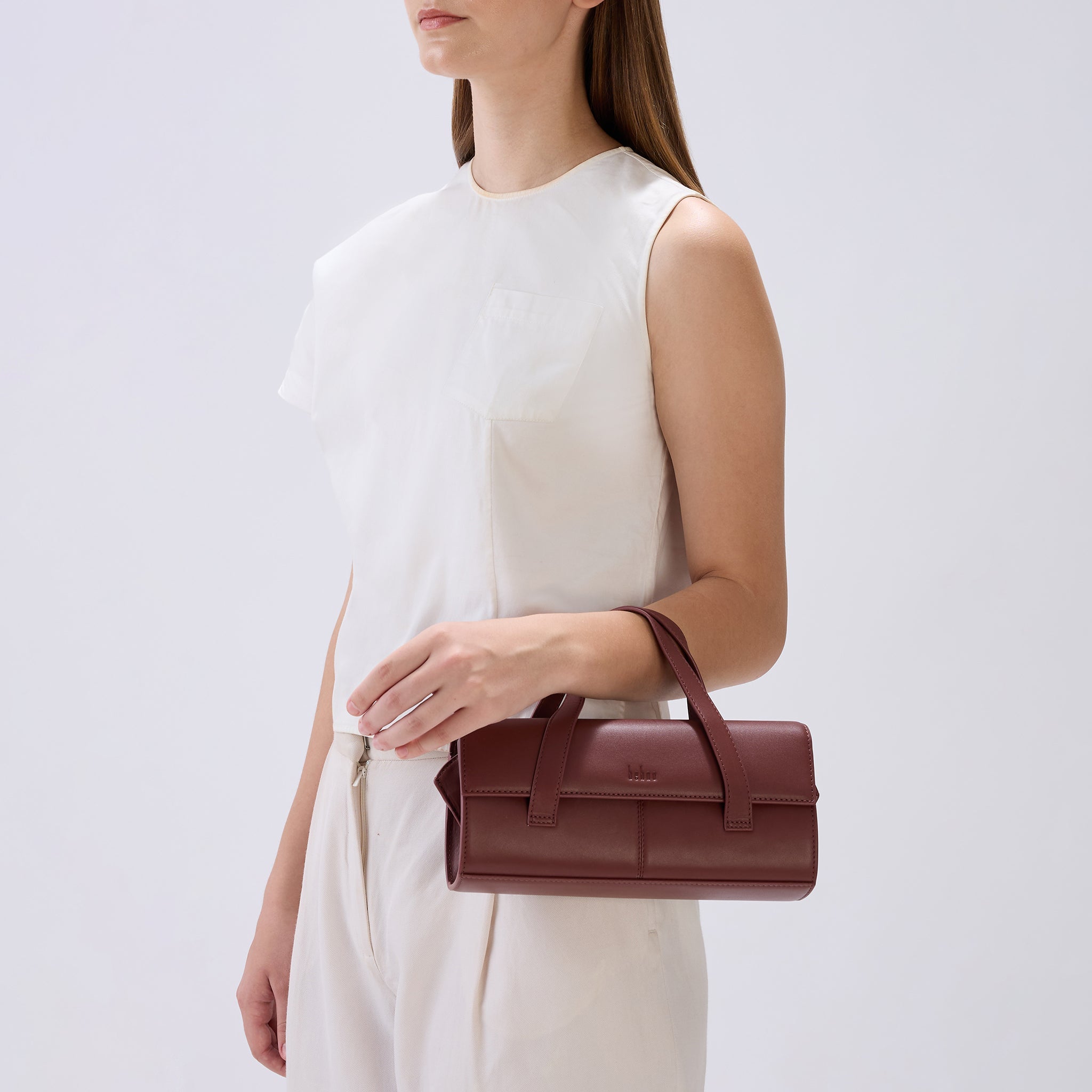 MICHELLE MINI CROSSBODY NAPPA BRICK