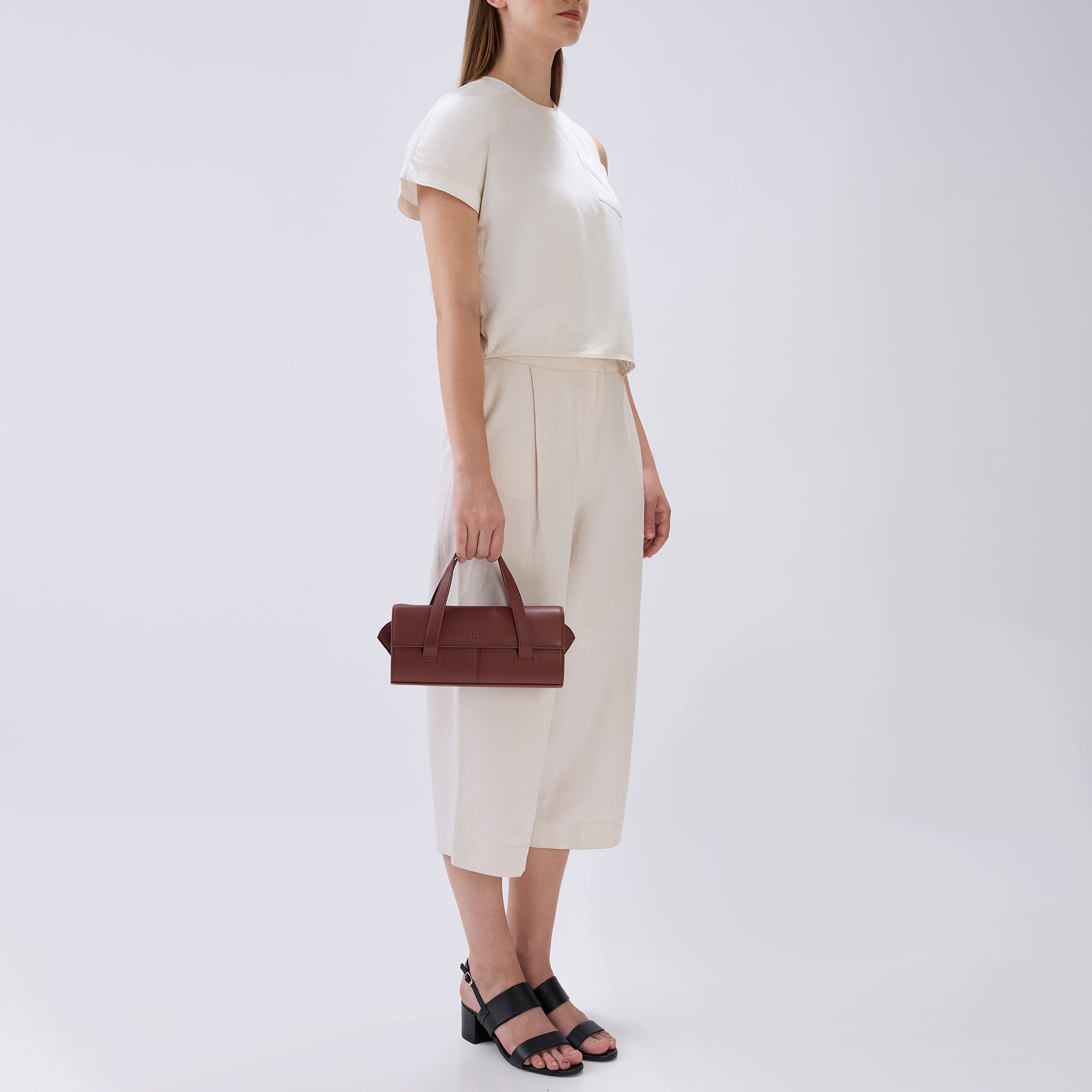 MICHELLE MINI CROSSBODY NAPPA BRICK