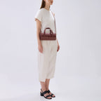 MICHELLE MINI CROSSBODY NAPPA BRICK