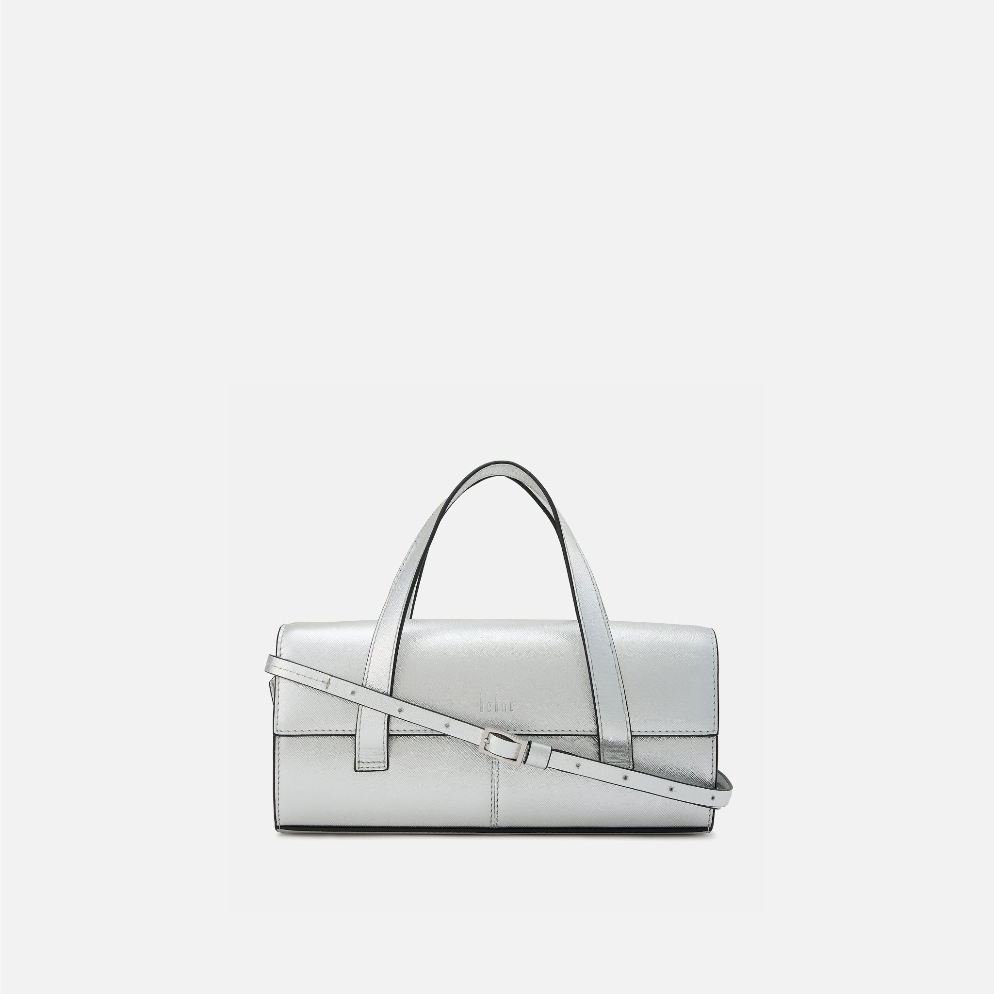 MICHELLE MINI CROSSBODY METALLIC SILVER