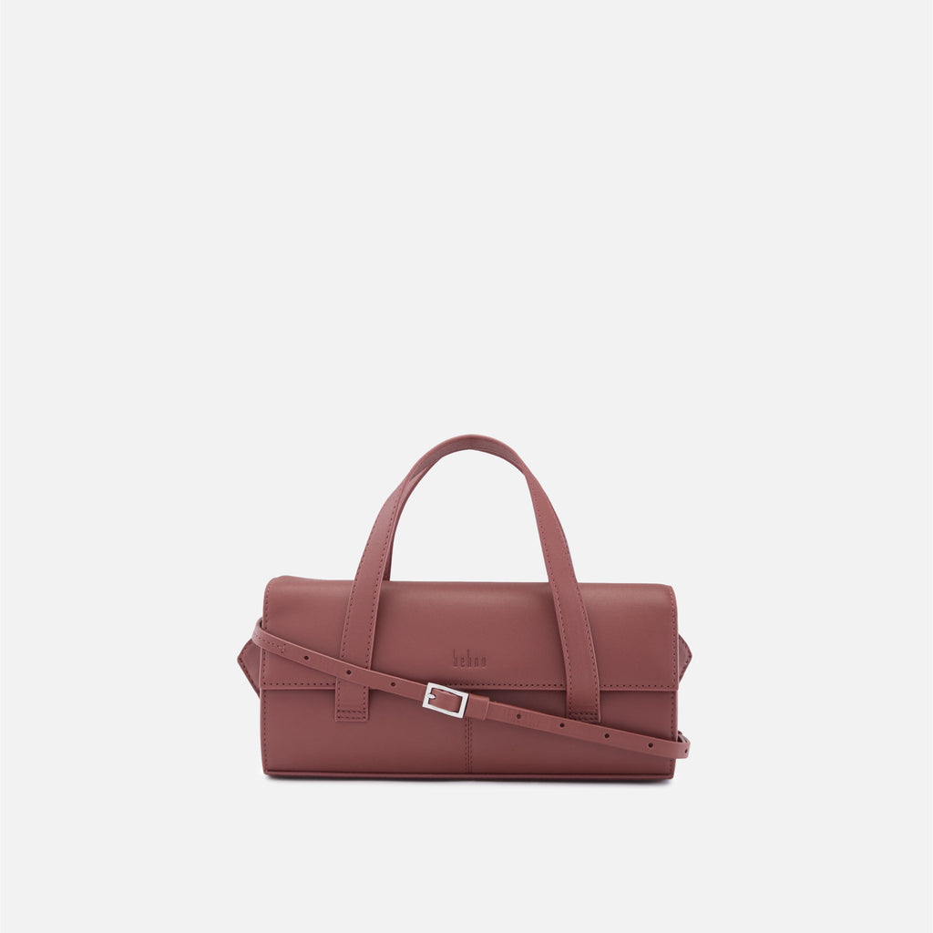 MICHELLE MINI CROSSBODY NAPPA BRICK