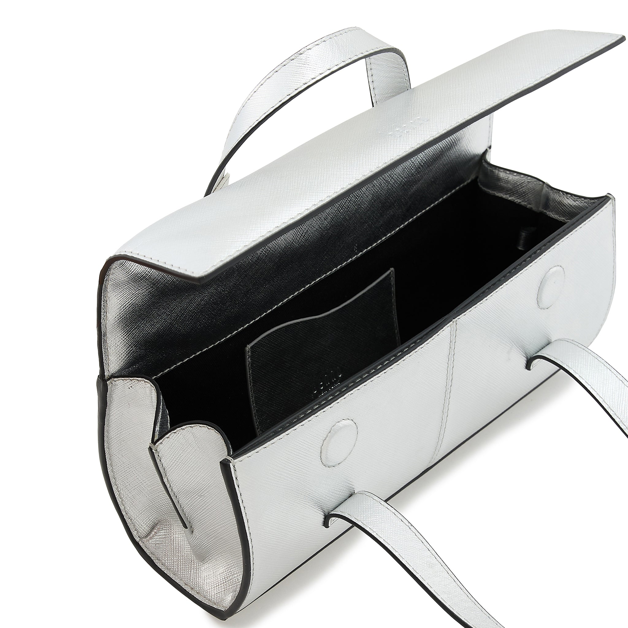 MICHELLE MINI CROSSBODY METALLIC SILVER