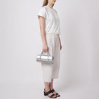 MICHELLE MINI CROSSBODY METALLIC SILVER