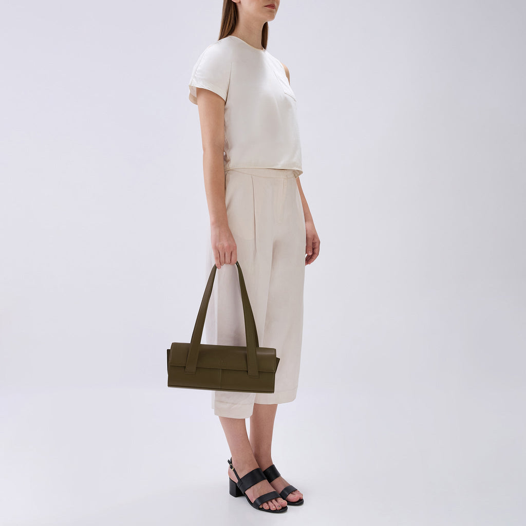 MICHELLE SHOULDER BAG NAPPA WOOD
