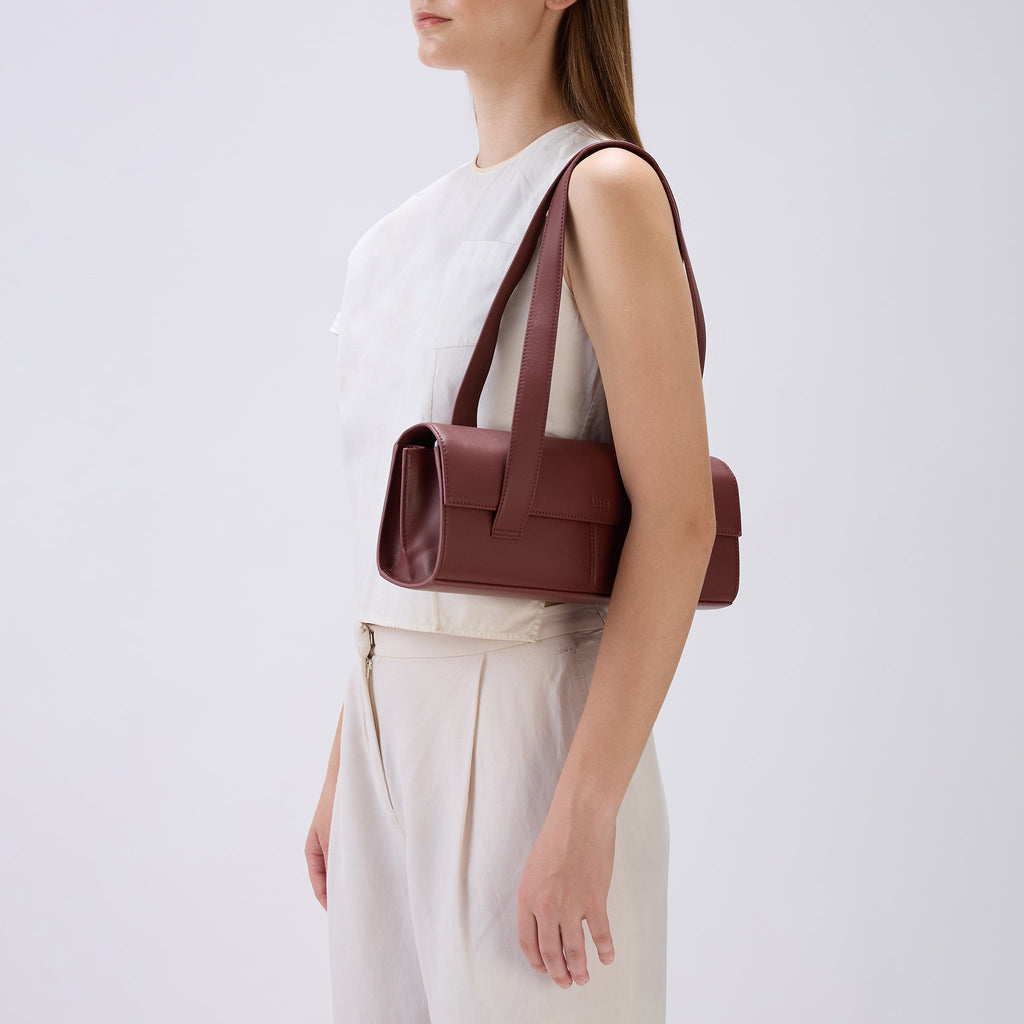MICHELLE SHOULDER BAG NAPPA BRICK