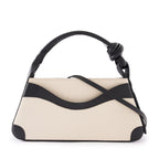 MELINA CROSSBODY CANVAS SAND/BLACK