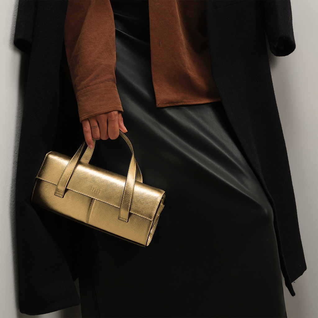 MICHELLE MINI CROSSBODY METALLIC GOLD