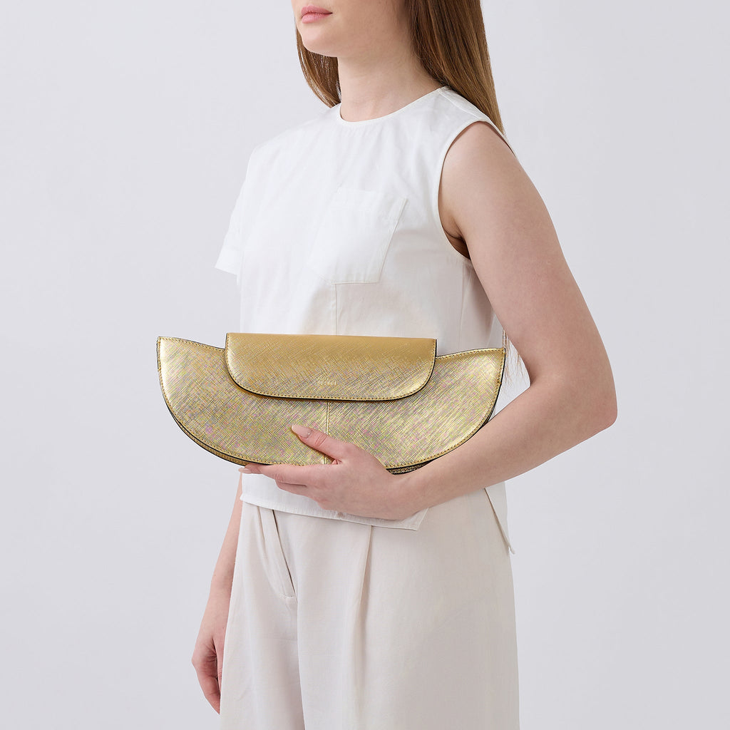 NADIA CLUTCH METALLIC GOLD
