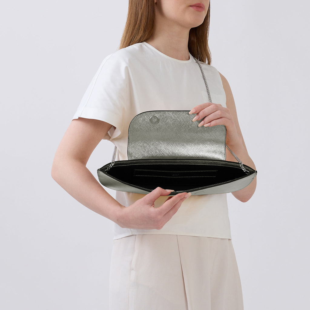 NADIA CLUTCH METALLIC SILVER
