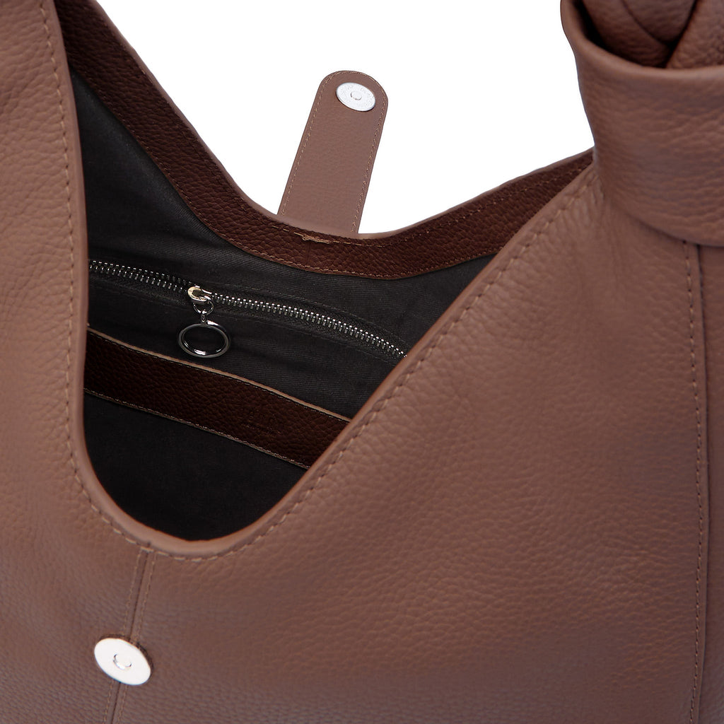 NELLI HOBO LARGE PEBBLE CINNAMON