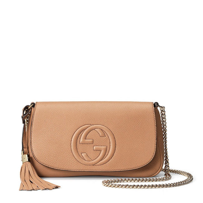 Soho Disco Crossbody Bag Brown With Tassel Hover Image