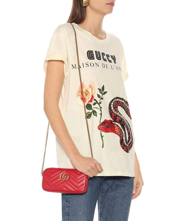 Gg Marmont Mini Leather Camera Bag Main Image