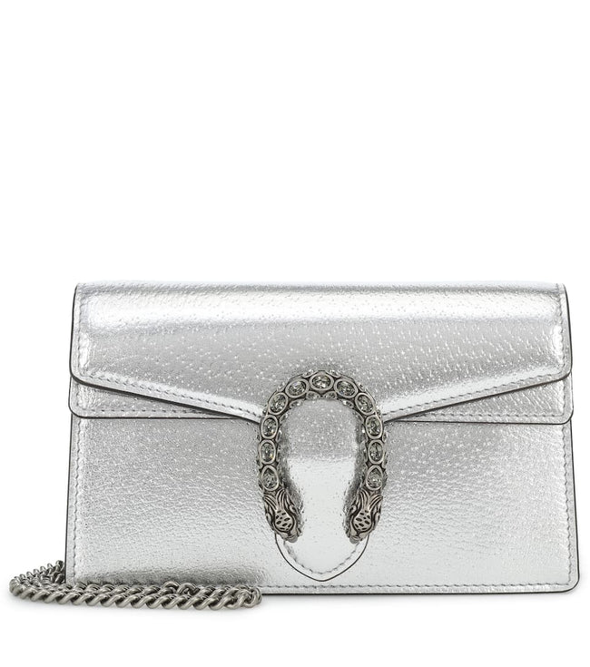 Dionysus Super Mini Crossbody Bag Silver Hover Image