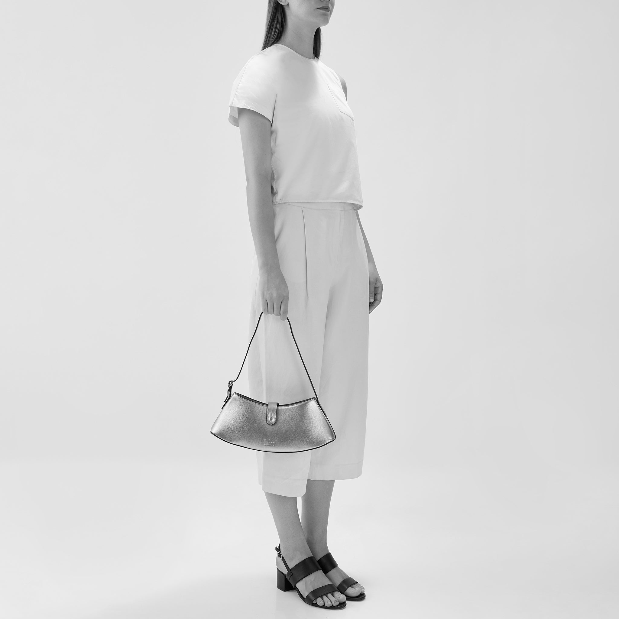 RUTH MINI SHOULDER BAG METALLIC SILVER