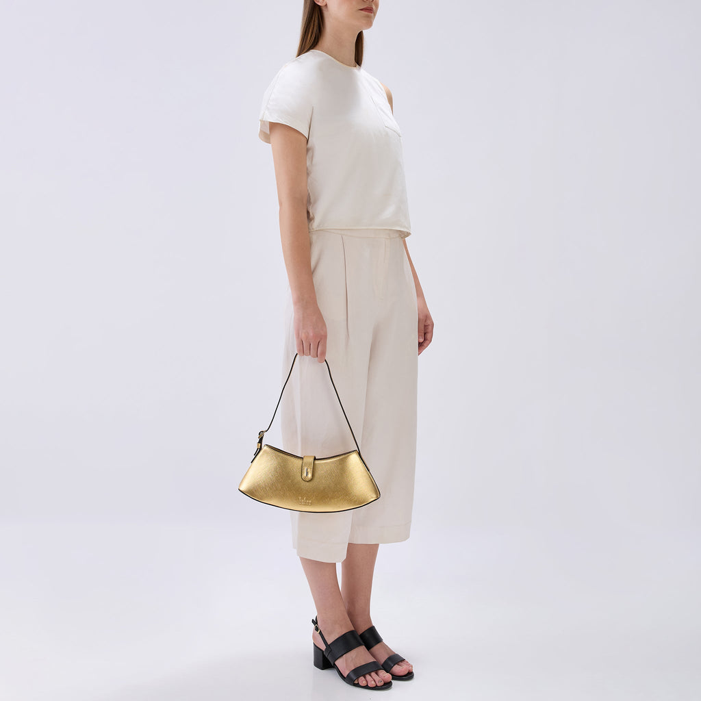 RUTH MINI SHOULDER BAG METALLIC GOLD