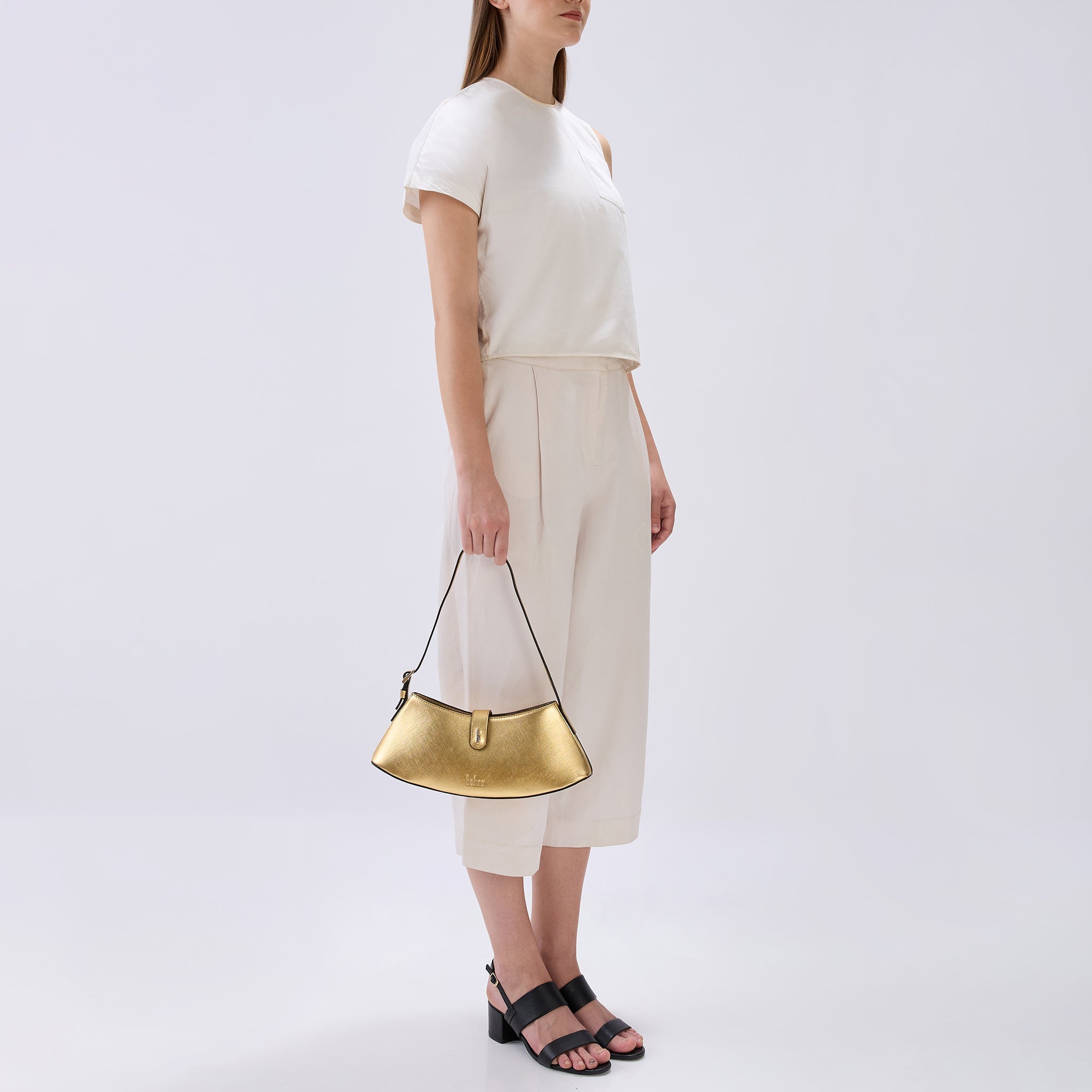 RUTH MINI SHOULDER BAG METALLIC GOLD