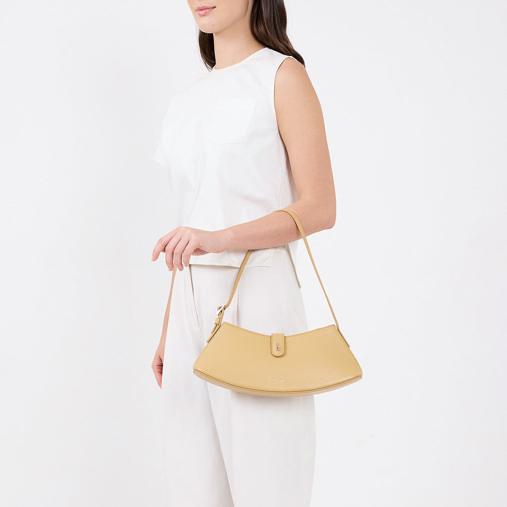 RUTH MINI SHOULDER BAG PEBBLE BISQUE