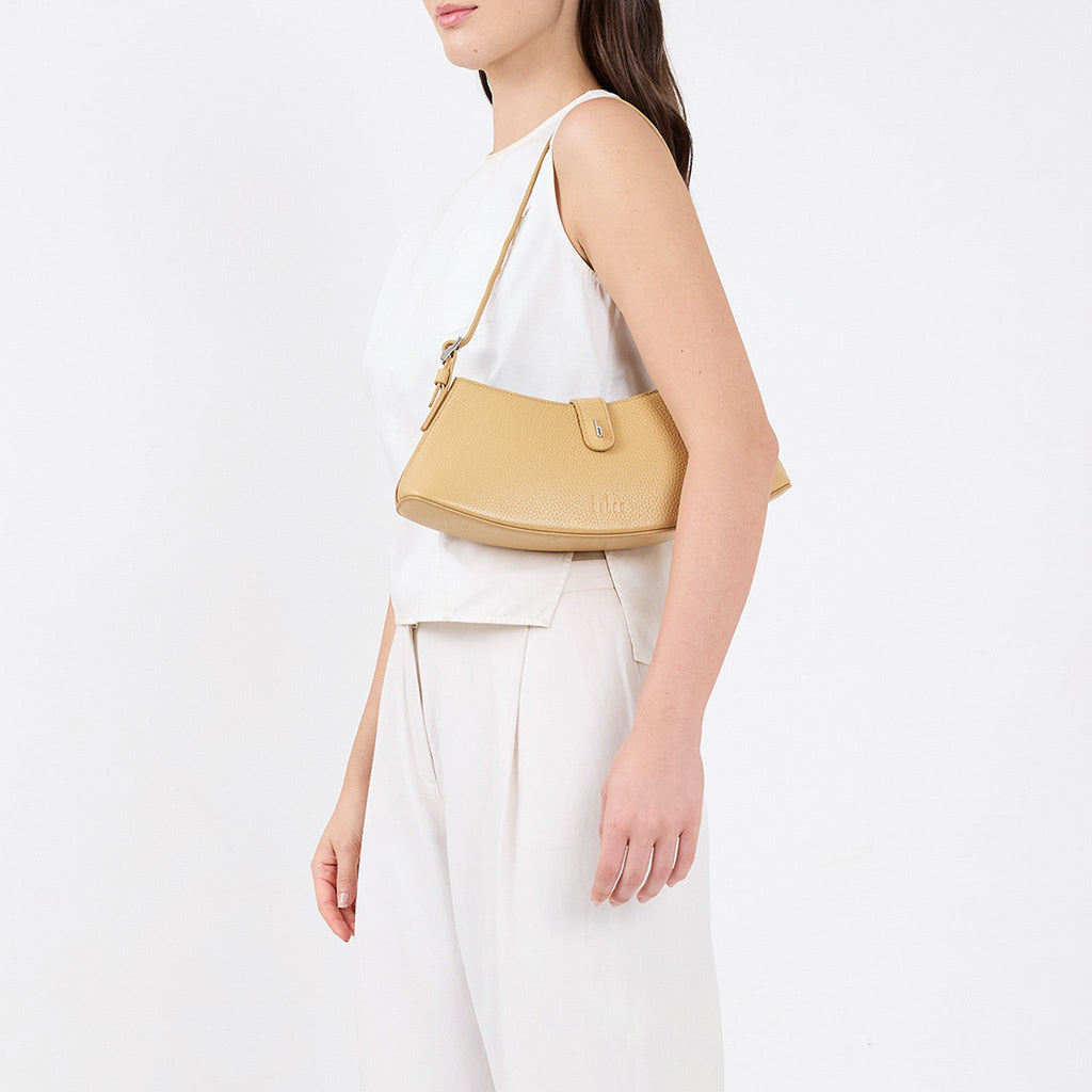 RUTH MINI SHOULDER BAG PEBBLE BISQUE