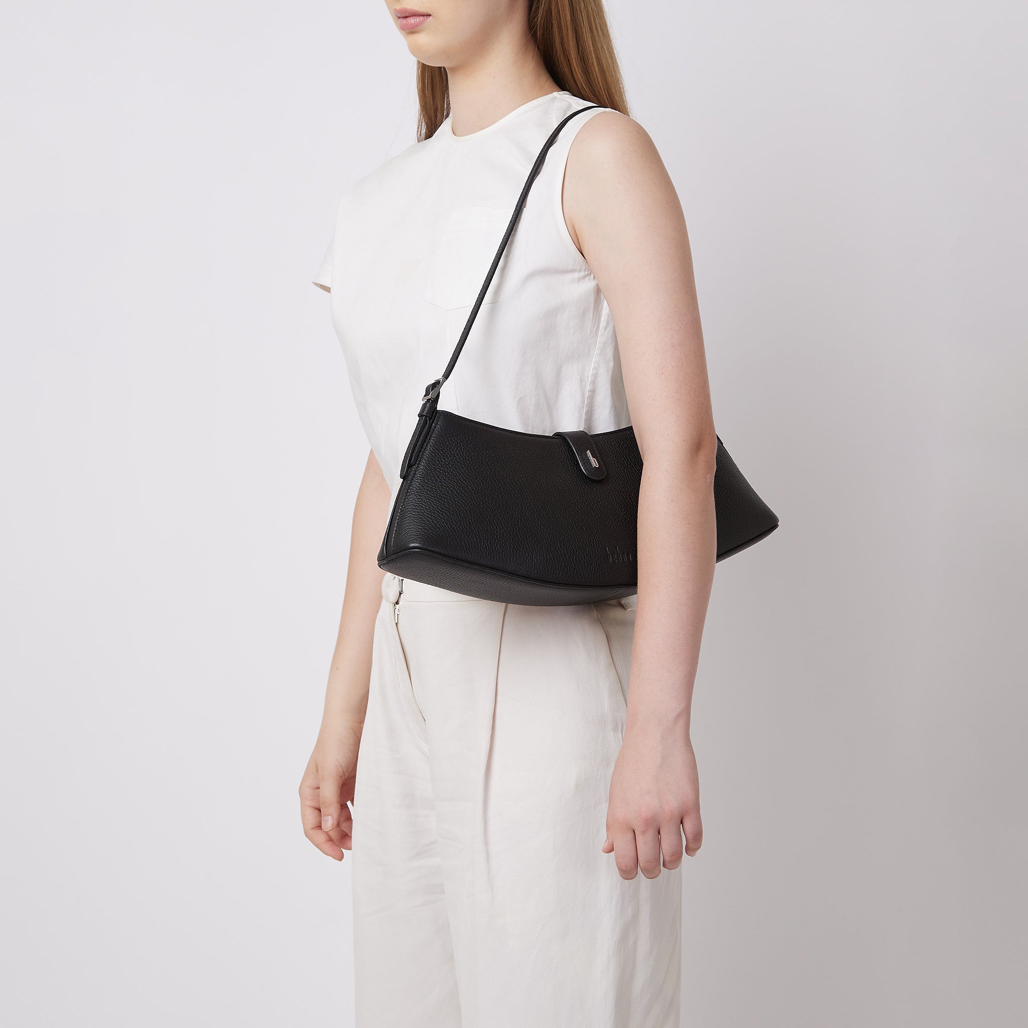 RUTH SHOULDER BAG PEBBLE BLACK