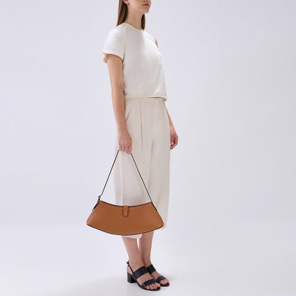 RUTH SHOULDER BAG PEBBLE CLAY