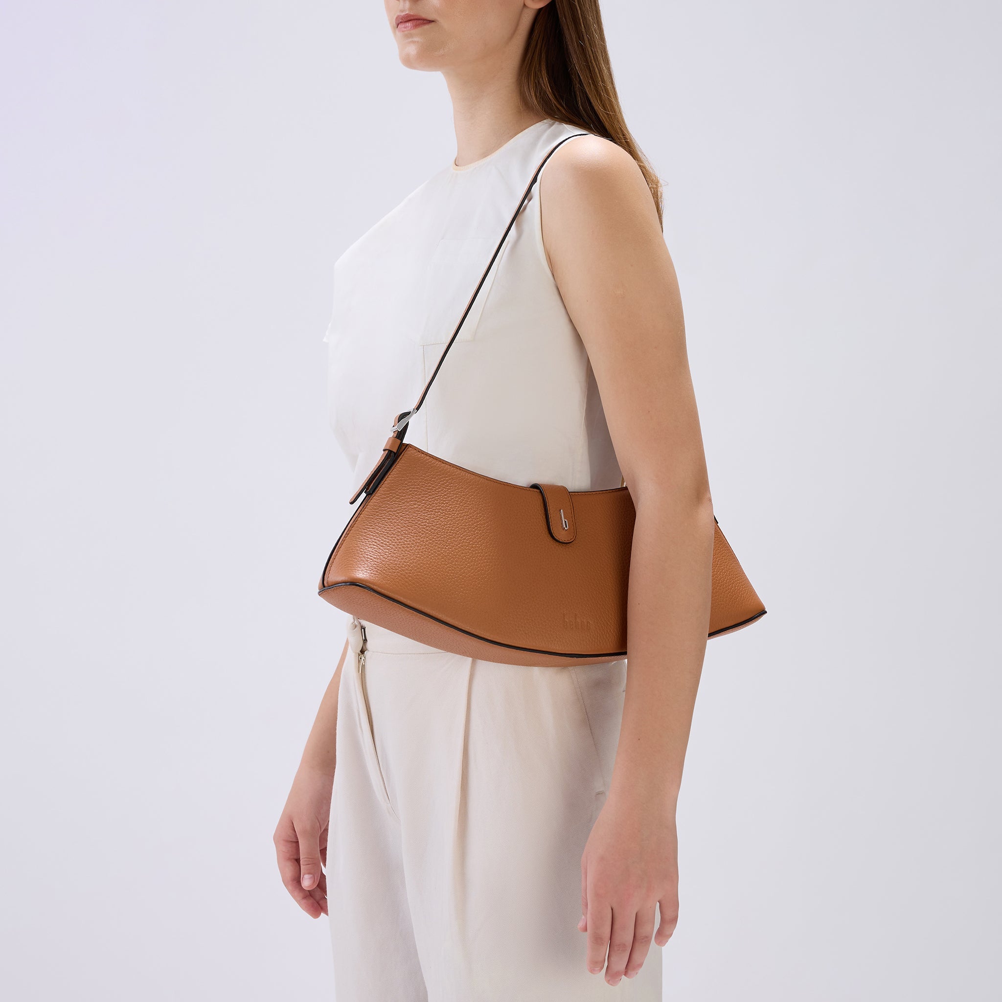 RUTH SHOULDER BAG PEBBLE CLAY