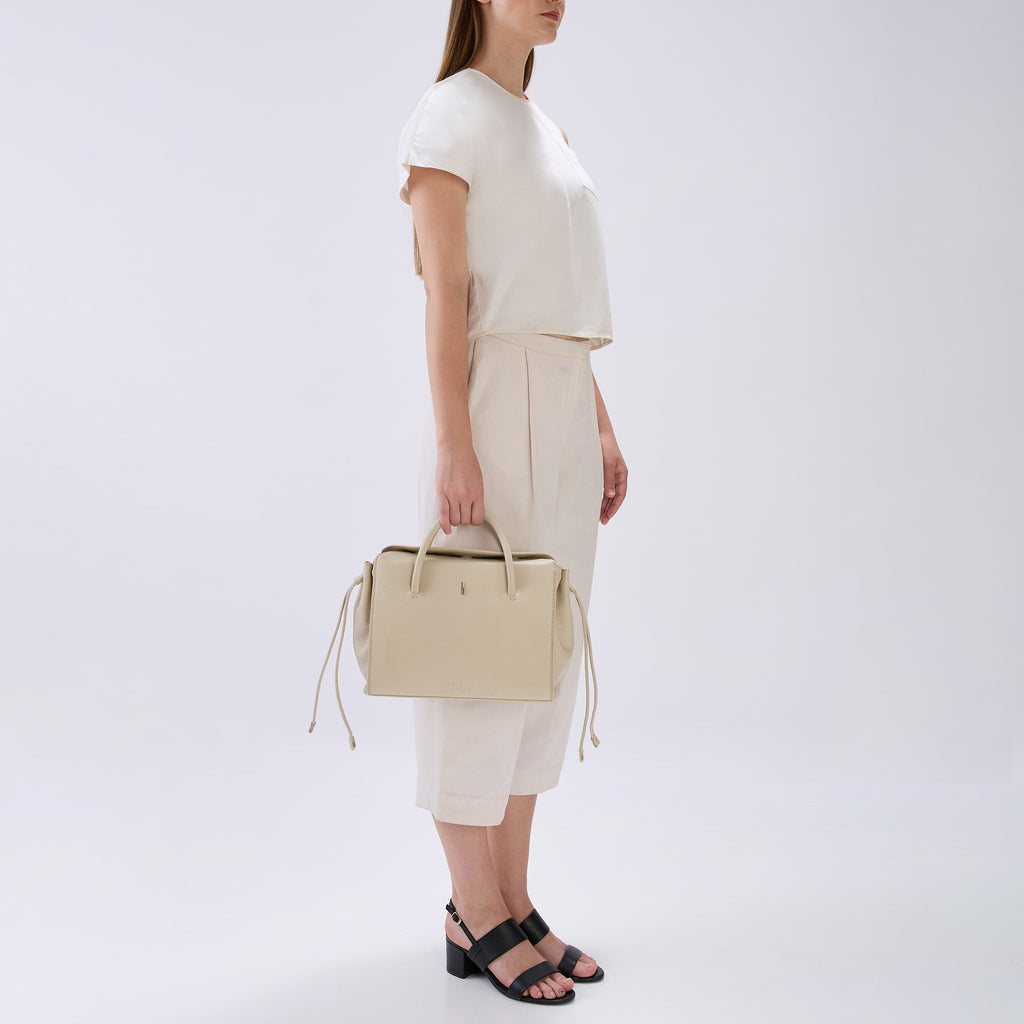 SERENA SATCHEL PEBBLE BONE