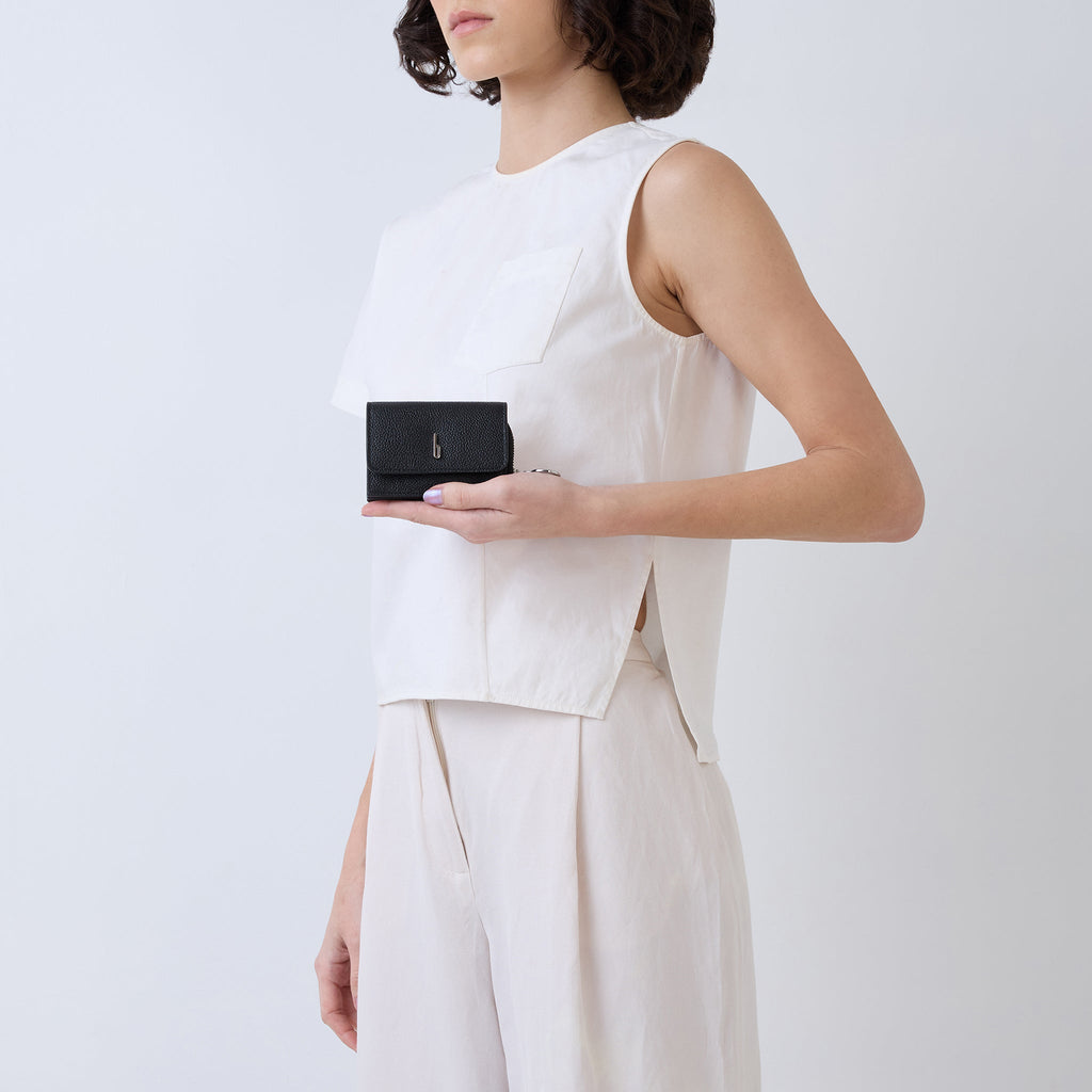 SHERYL WALLET PEBBLE BLACK