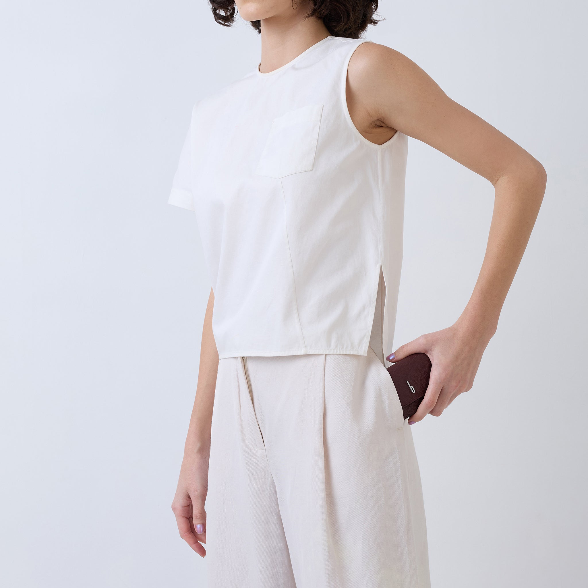 SHERYL WALLET PEBBLE BORDEAUX