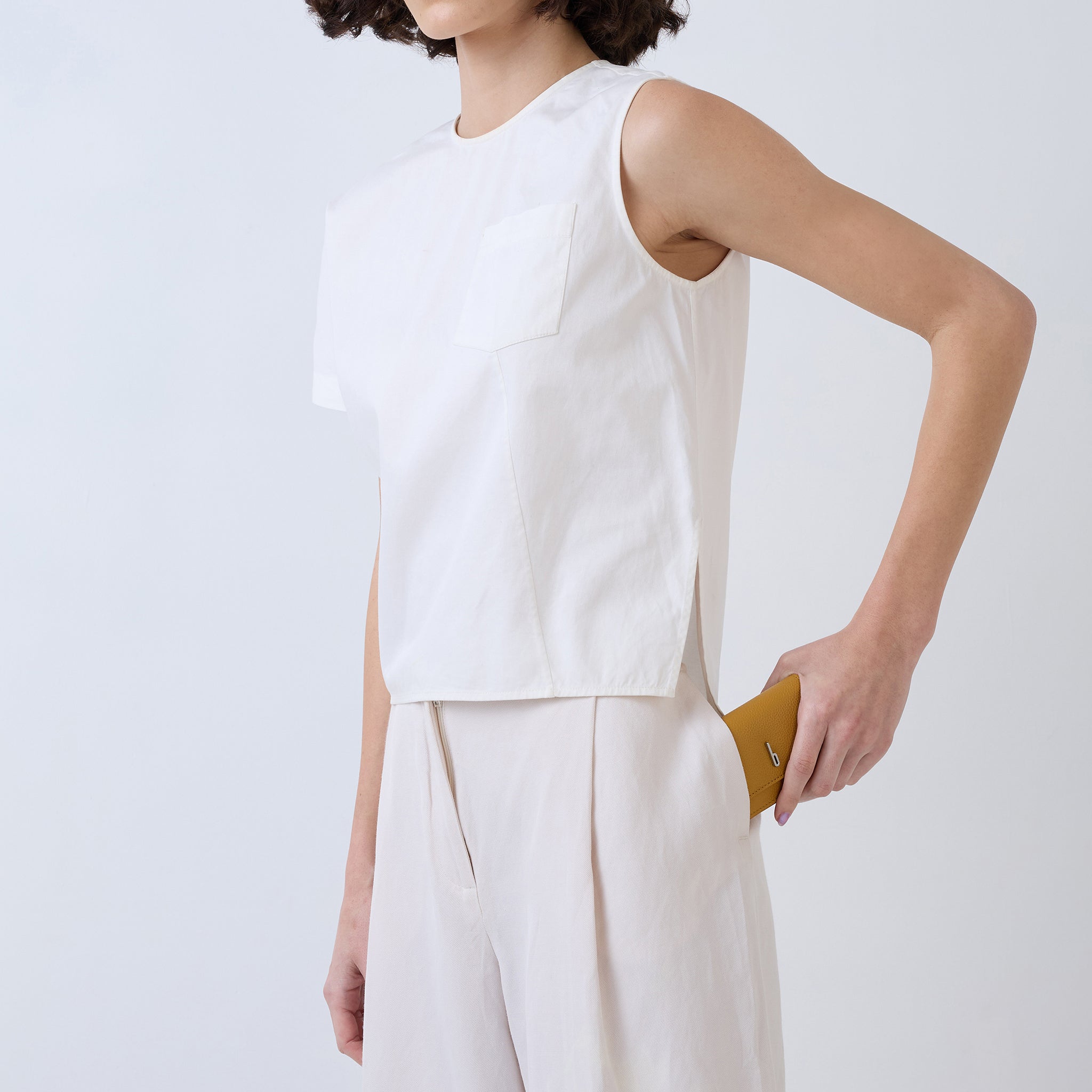 SHERYL WALLET PEBBLE MUSTARD