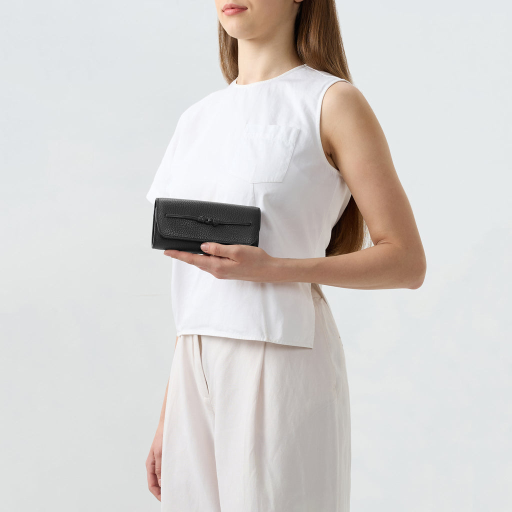 SIAN SUNGLASS CASE PEBBLE BLACK