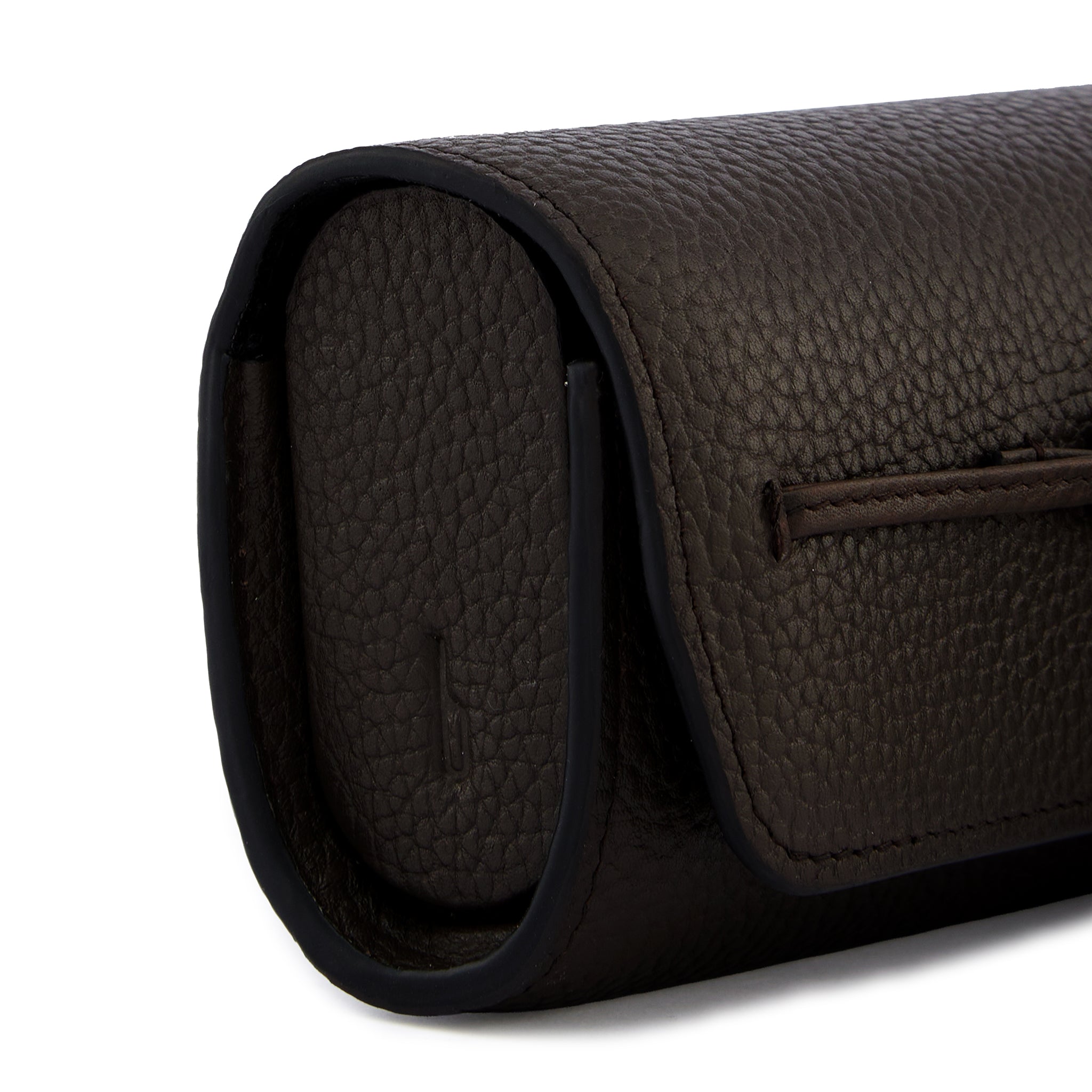 SIAN SUNGLASS CASE PEBBLE DARK BROWN
