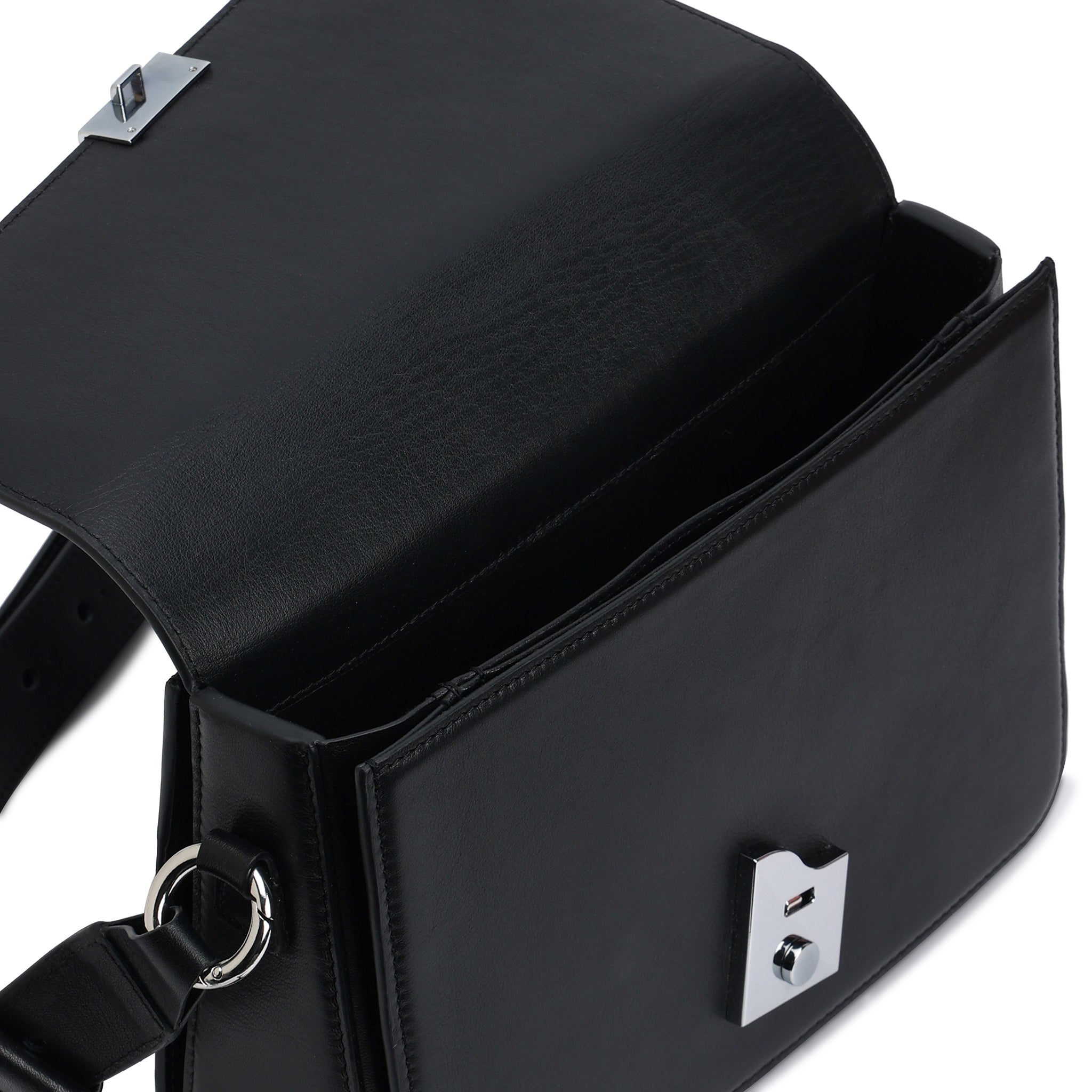 SIMONE CURVE CROSSBODY NAPPA BLACK