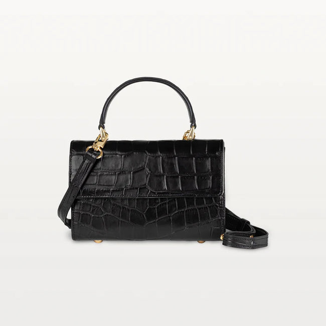 Soho in Midnight Black Alligator By Vivo Bags Hover Image
