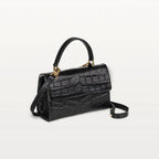 Soho in Midnight Black Alligator By Vivo Bags