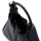 TINA BAGUETTE MINI PEBBLE PLEAT BLACK