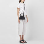 TINA BAGUETTE MINI PEBBLE PLEAT BLACK