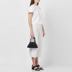 TINA BAGUETTE MINI PEBBLE PLEAT BLACK