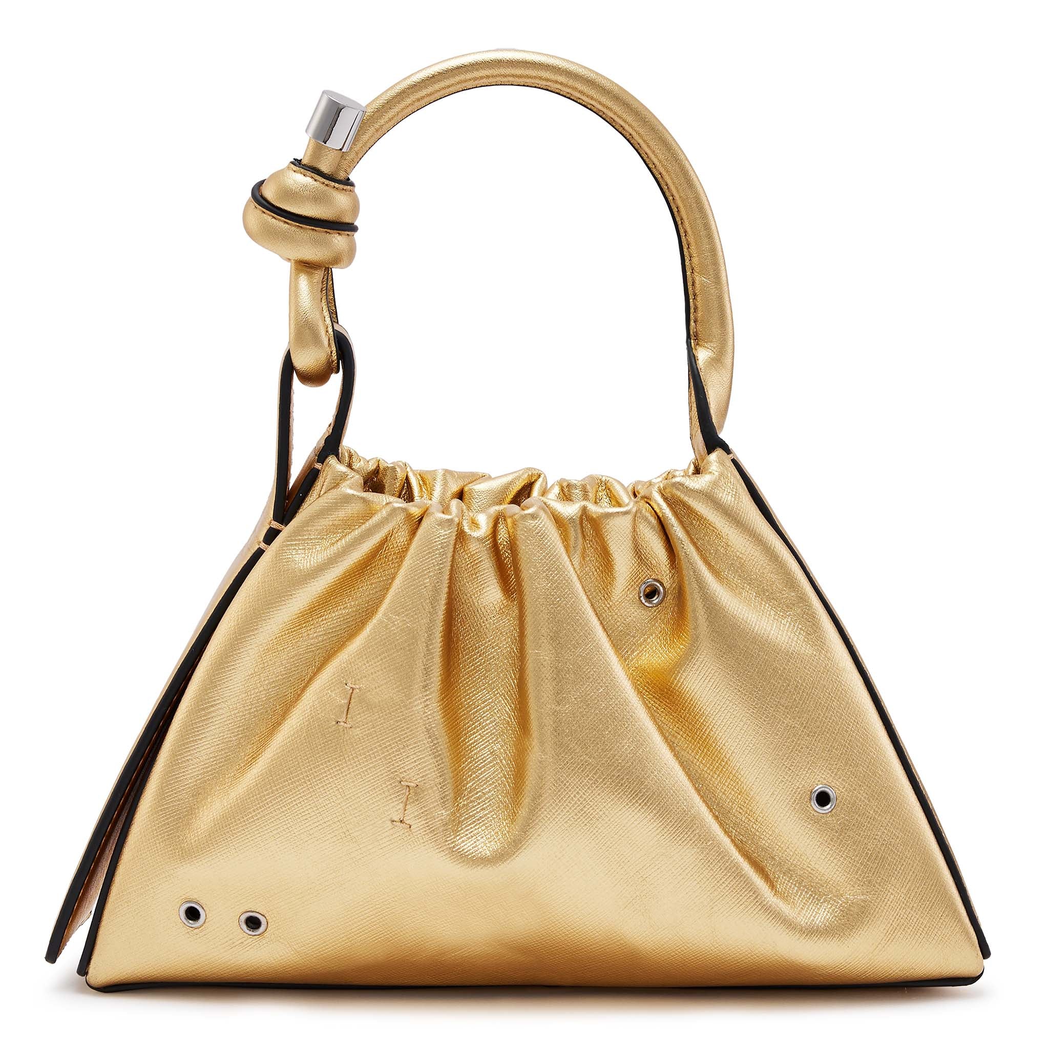 TINA BAGUETTE MINI RUCHED CHARMS GOLD