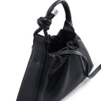 TINA BAGUETTE MINI SAFFIANO RUCHED BLACK